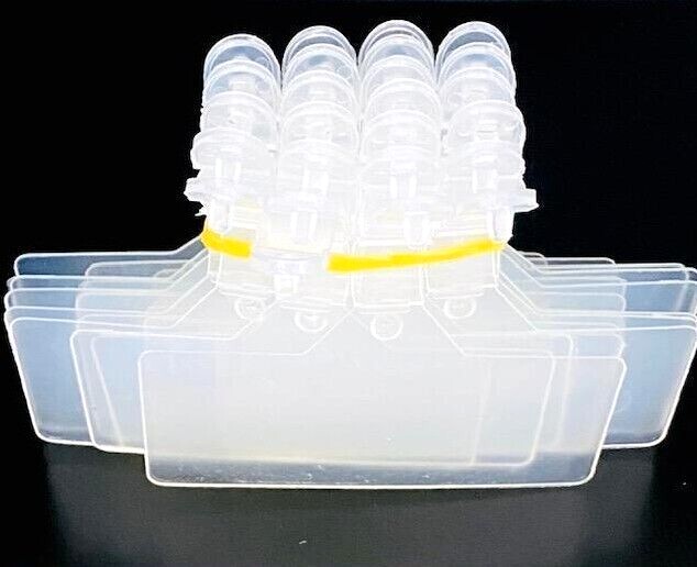 25 PACK ⭐POPULAR⭐ WIRE SHELF RACK COOLER FREEZER PRICE SIGN TAG UPC LABEL HOLDER