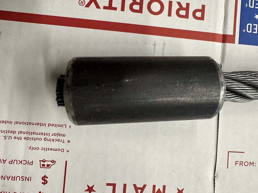 Trenchless Cable Tool Replacement Mole Wire Rope With Button 3/4” X 125’ 🇺🇸