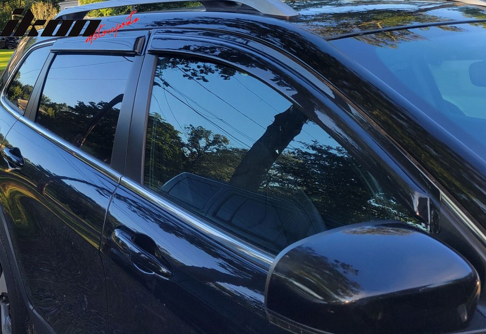 Fits 14-23 Jeep Cherokee Window Visors Vent Rain Guard Deflector Acrylic 4PCS