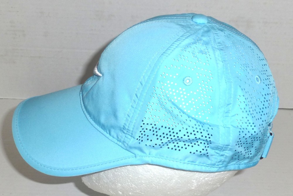 Nike Golf Hook & Loop Adjustable Vented Hat Light Blue HAS STAIN PLEASE READ