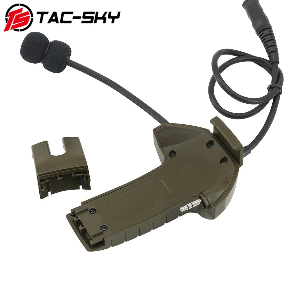TS TAC-SKY Tactical Headset Accessory Microphone Kit PTT Compatible with Walker