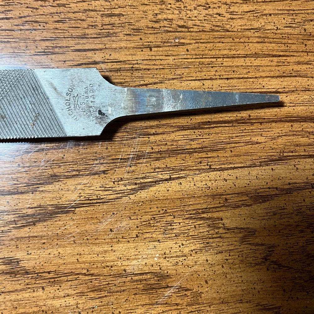 Nicholson 14" Flat File & Half Round Double Cut Bastard File