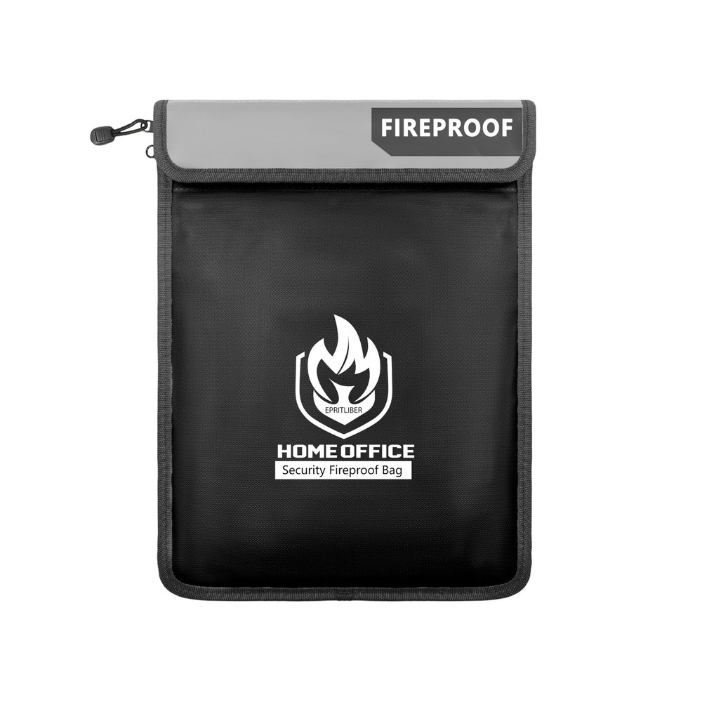 Fireproof Document Bag 2000°F, 15x11’’ Waterproof Fireproof Mon
