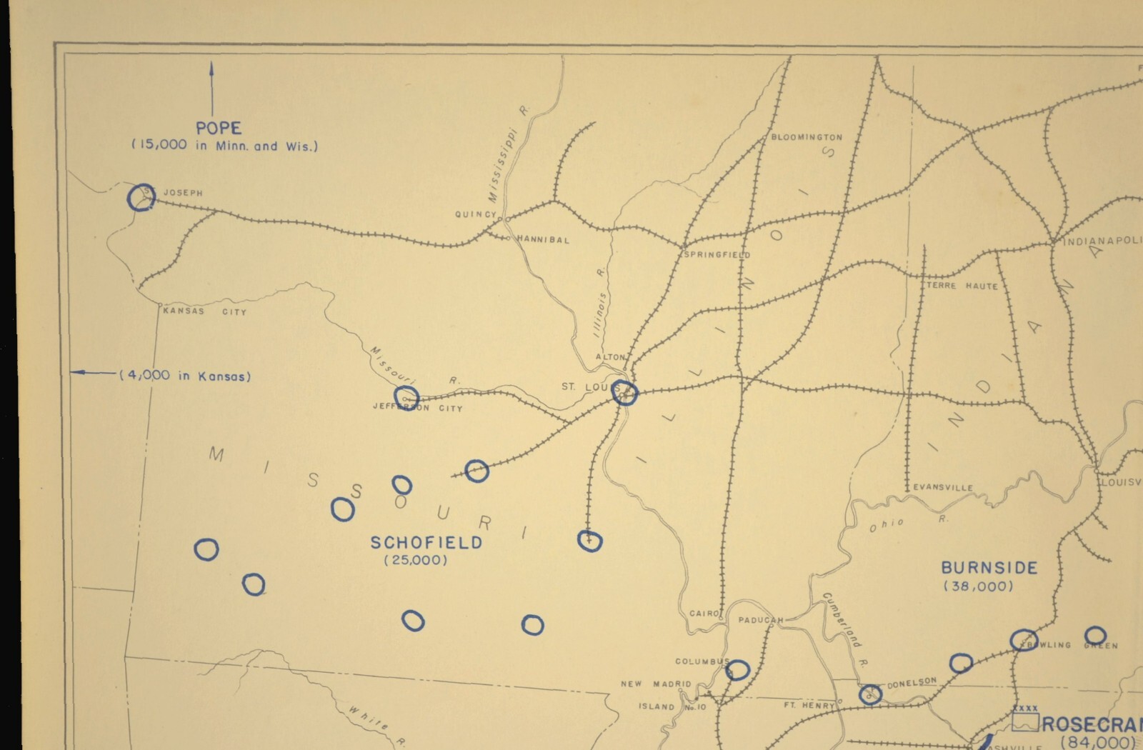Overview Civil War Battlefield Map Army Positions Generals Situation June 1 1863