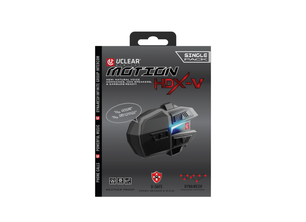 Uclear Digital - NEW Motion HDX-V Bluetooth Helmet Audio System – Single Kit