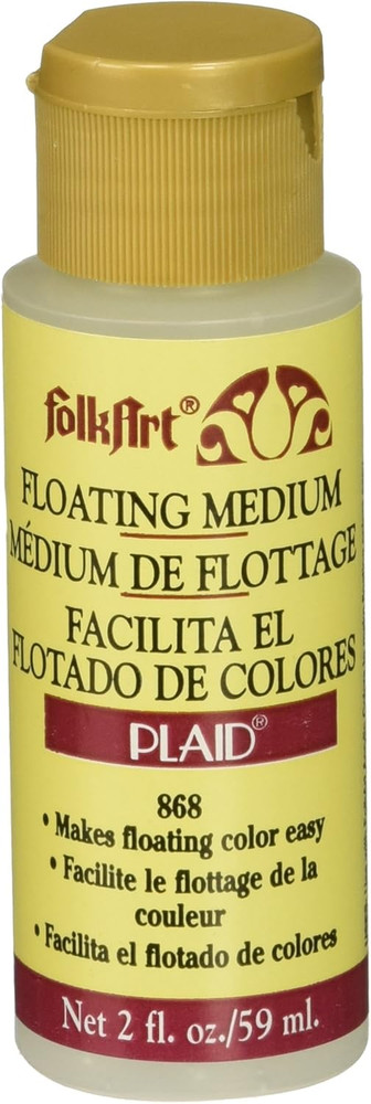 2oz Floating Medium - Vibrant Yellow for Crafting & Painting