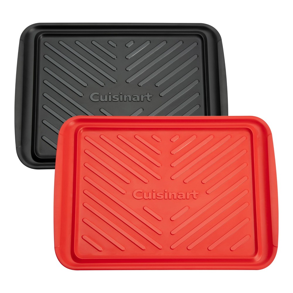 Cuisinart BBQ Prep & Serve Trays � 17"x10.5", 2 Nesting Dishwasher Safe
