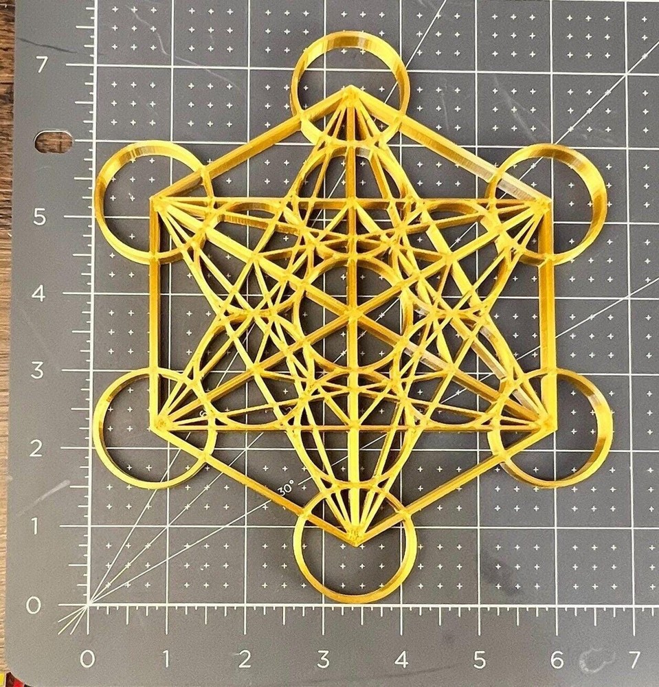 Metatron Cube Meditation Sacred Geometry Wall Art Decor