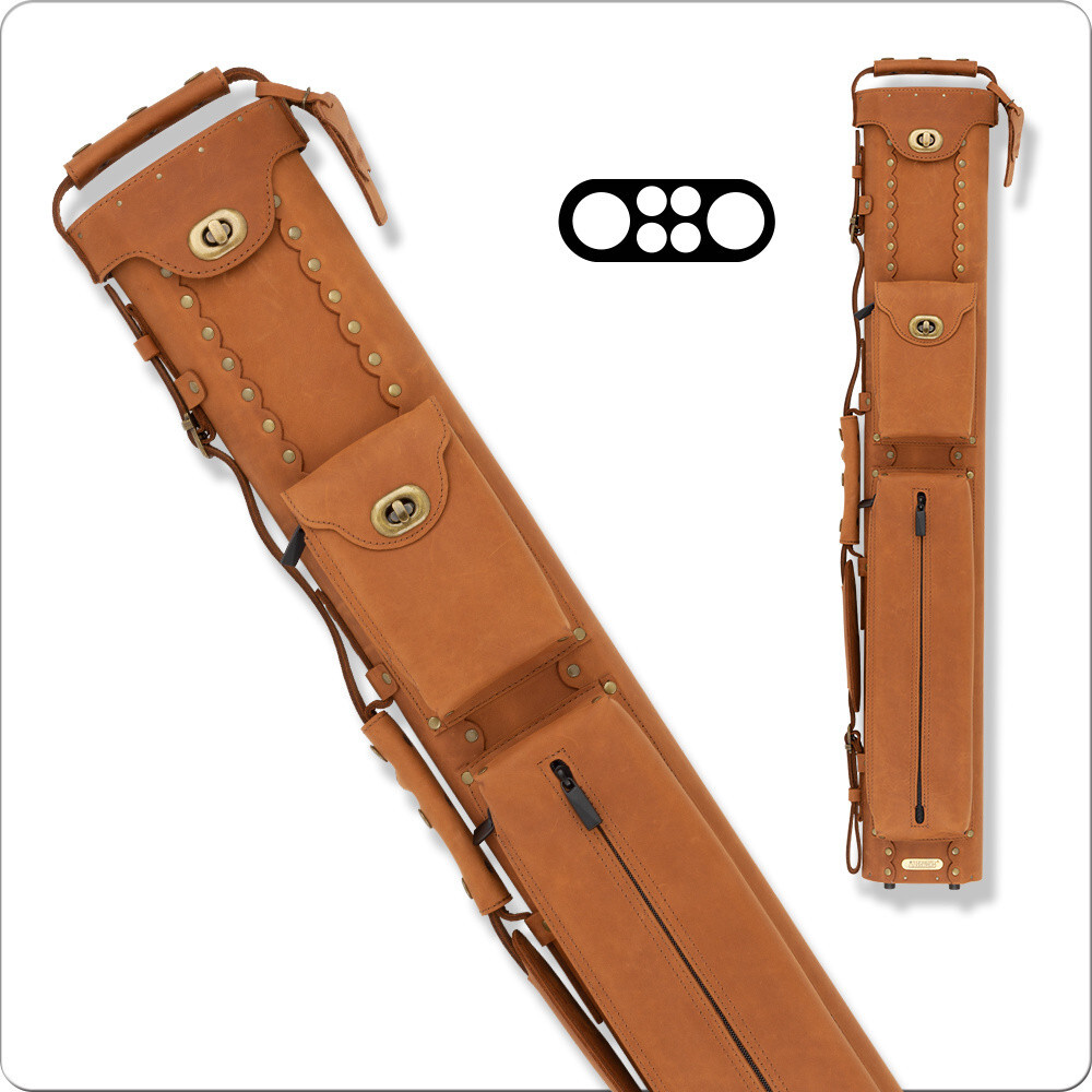 InStroke ISB24 Buffalo 2x4 Leather Pool Cue Case