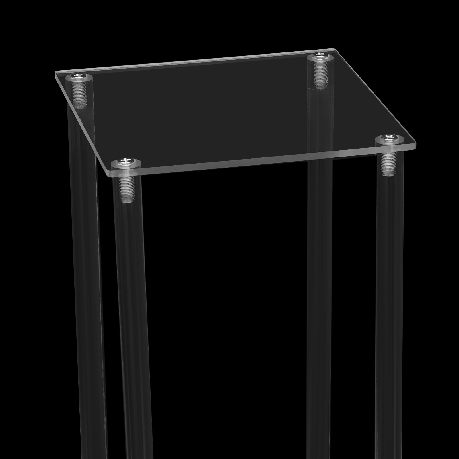 2pcs Tall Elegant Decorative Vase Column Acrylic Flower Stand Display Wedding