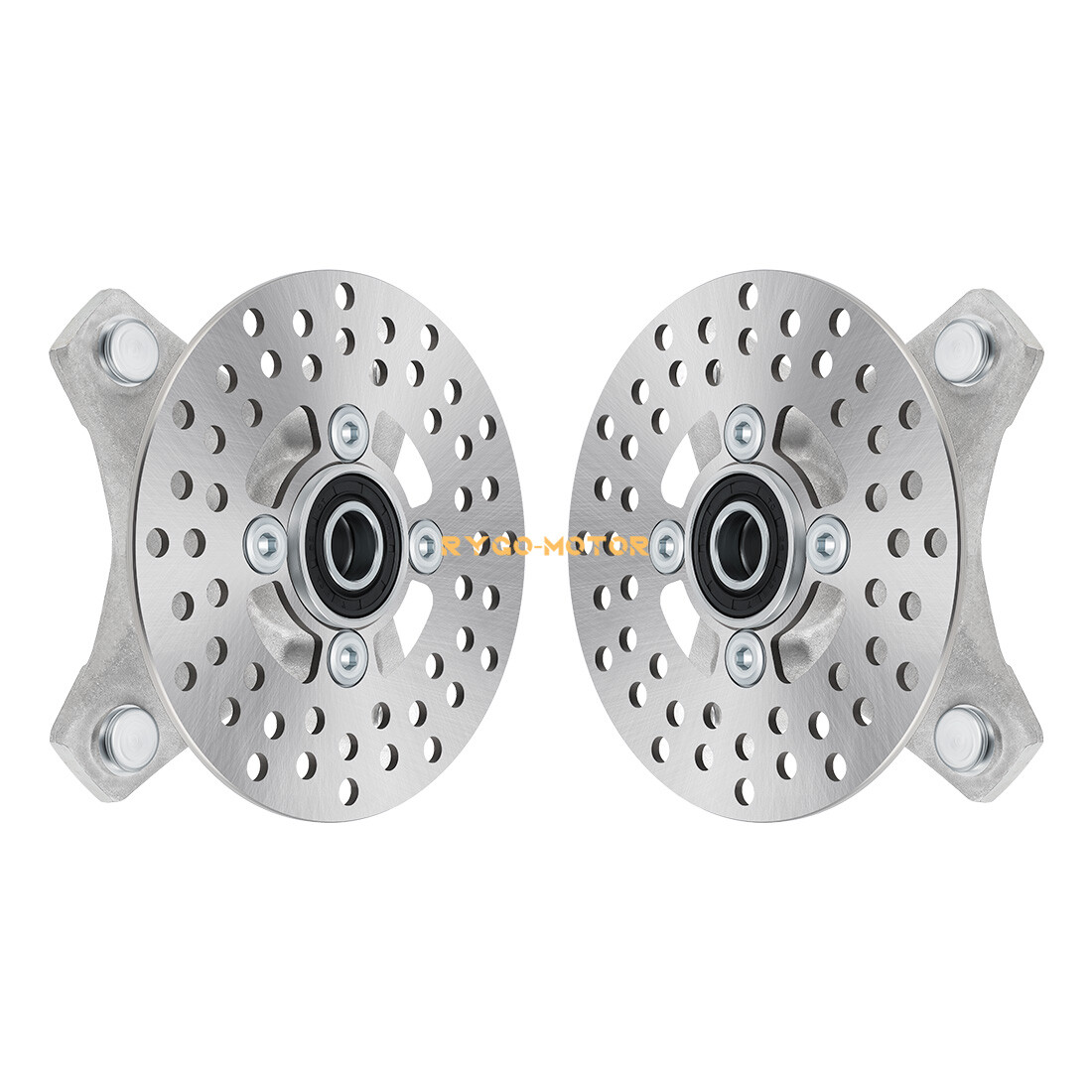 2 Front Wheel Hub & Rotor Kit For Yamaha Raptor 660R 700 700R YFM660R YFM700/R