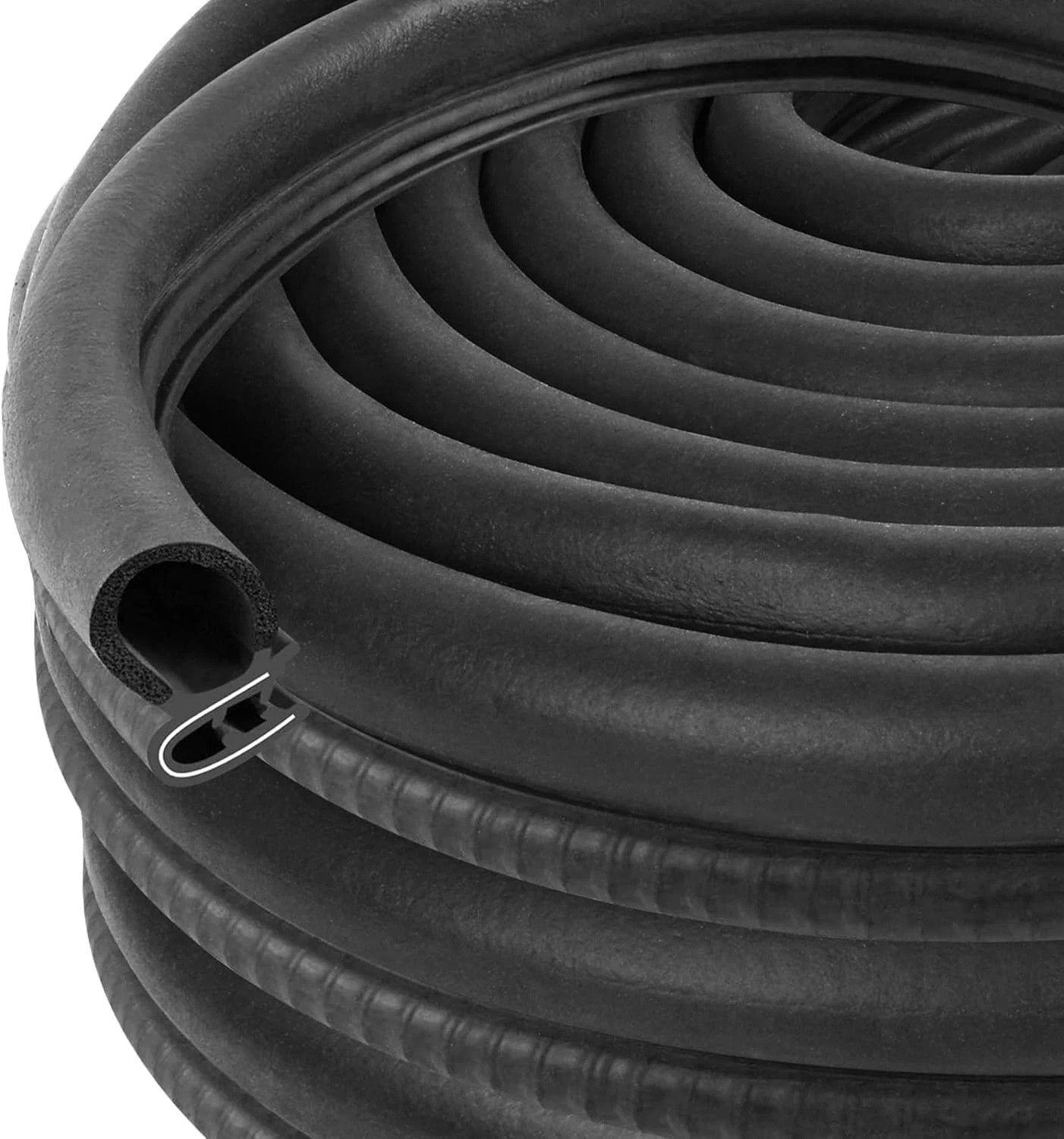 Rubber Edge Trim Seal Gasket - Car Door Weather Strip 50ft