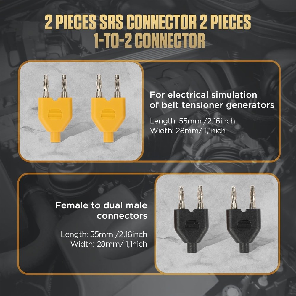 AUTOOL 68PCS Multimeter Test Leads Kit, Test Leads with Replaceable Wire Pier...