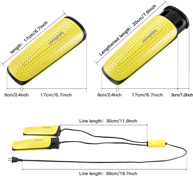 Portable Shoe Dryer Boot Warmer Auto Temperature Control Electric Drying Device