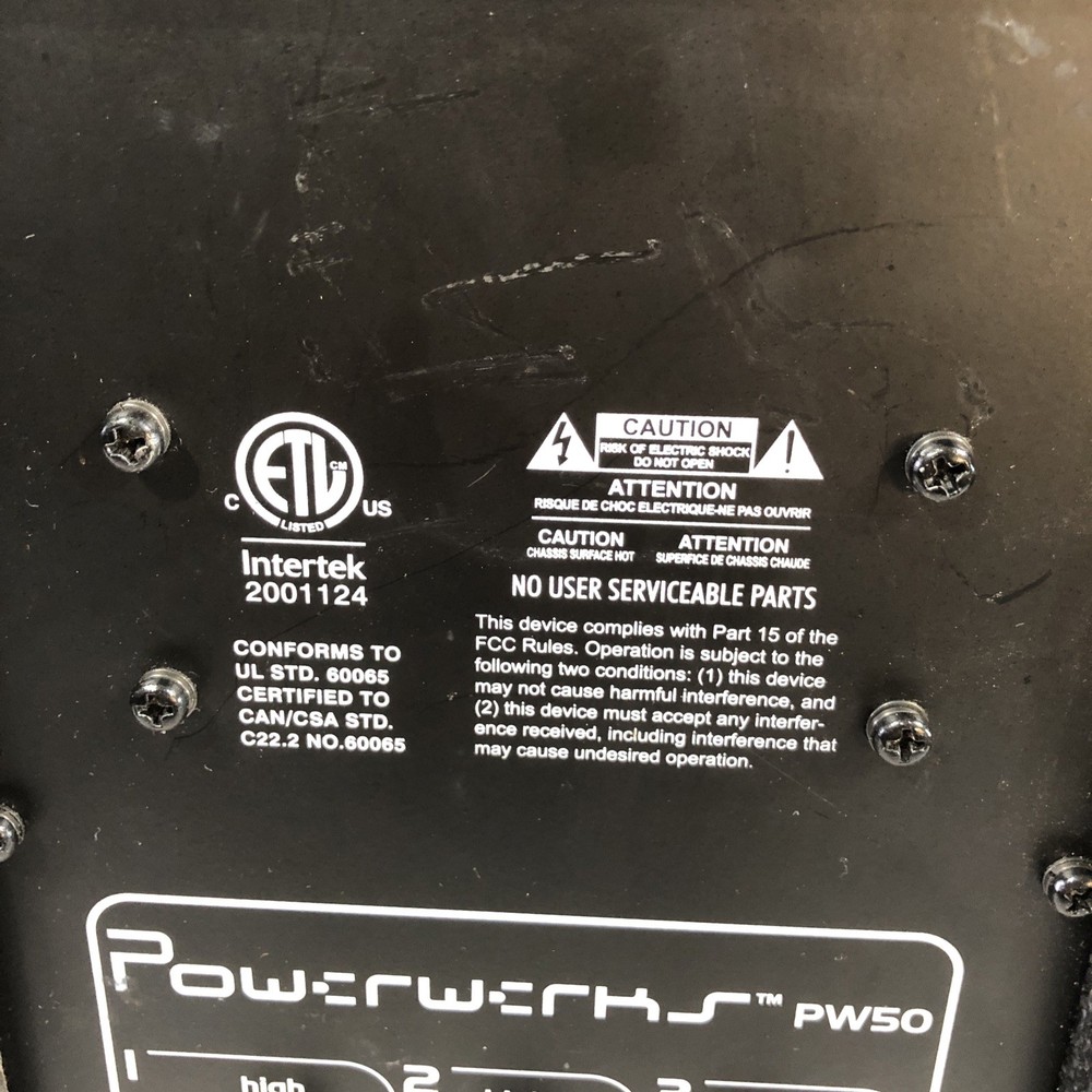 POWERWORKS PW50- Powers On