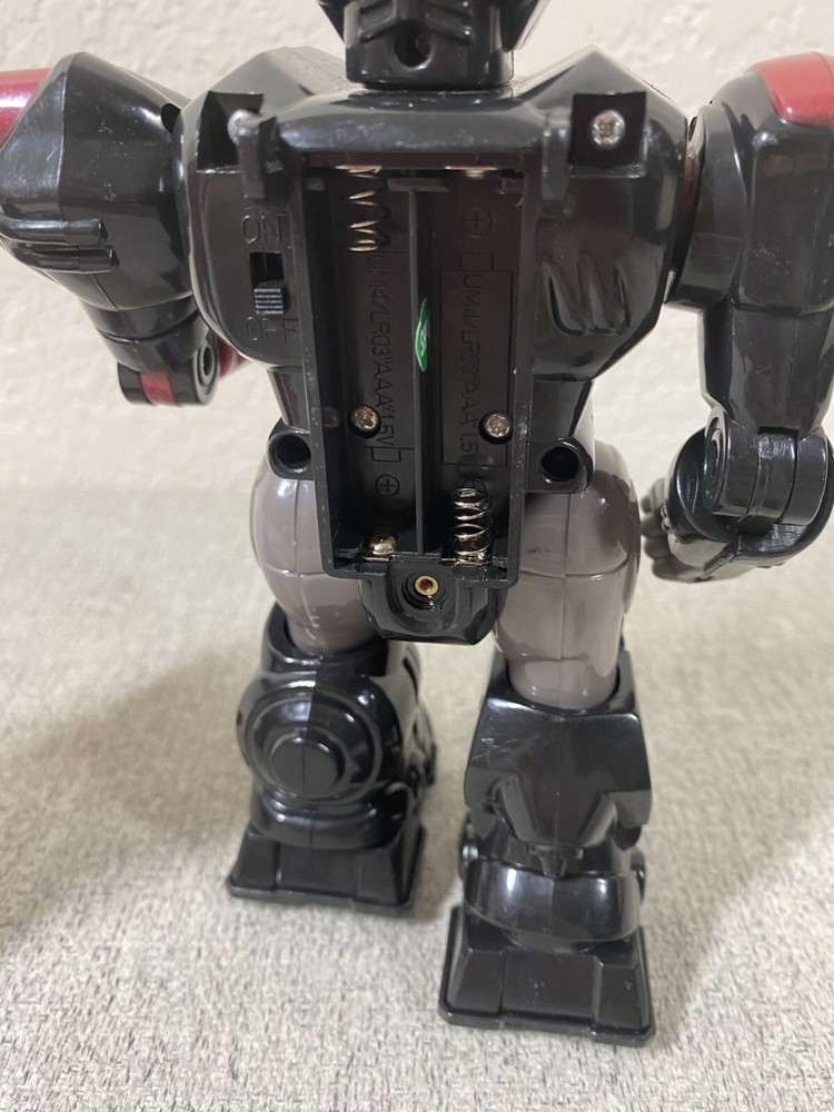 (2) HAP-P-KID Motorized Attack Robo Squad MARS 7" Electronic Walking Robot