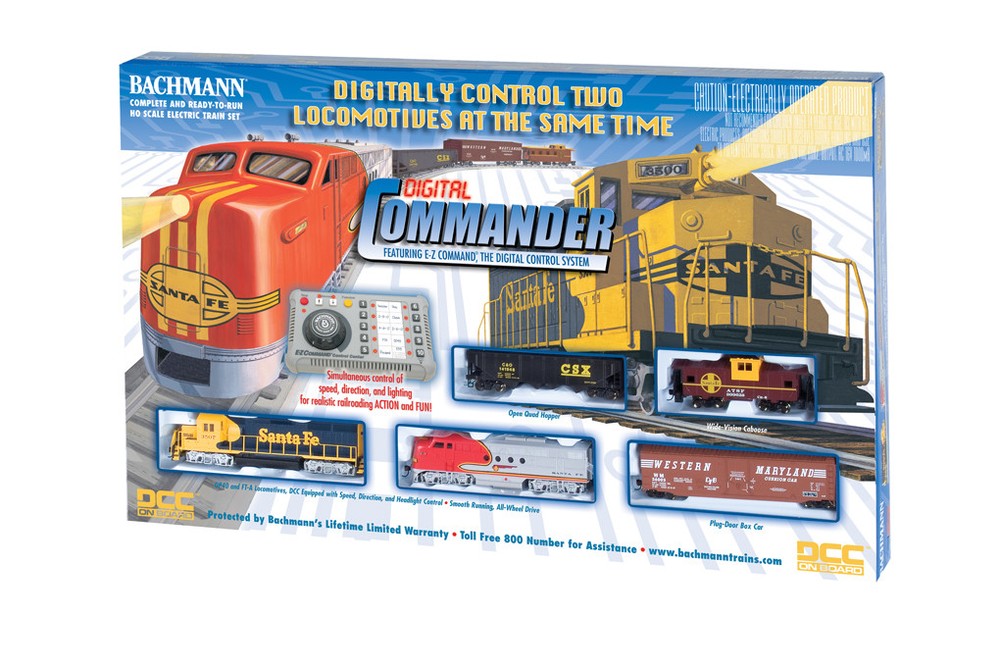Bachmann Digital Commander Deluxe HO DCC Sante Fe Train Set BAC00501