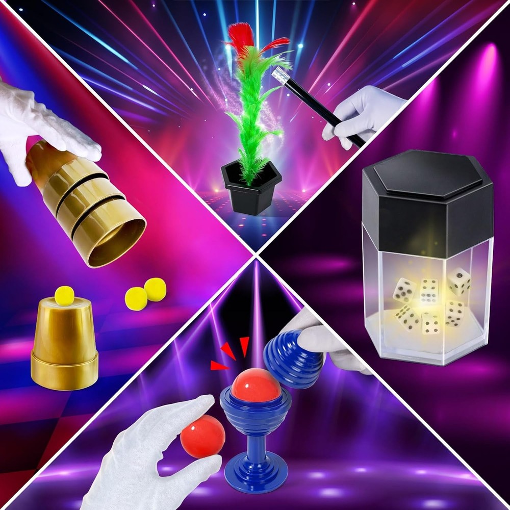 Magic Kit, 50+ Tricks for Kids with Instructions Each...