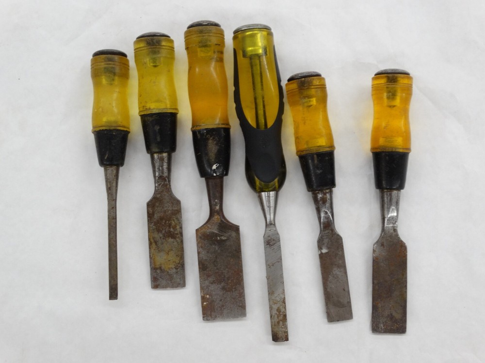 Vintage Stanley 6 Piece Chisel Lot