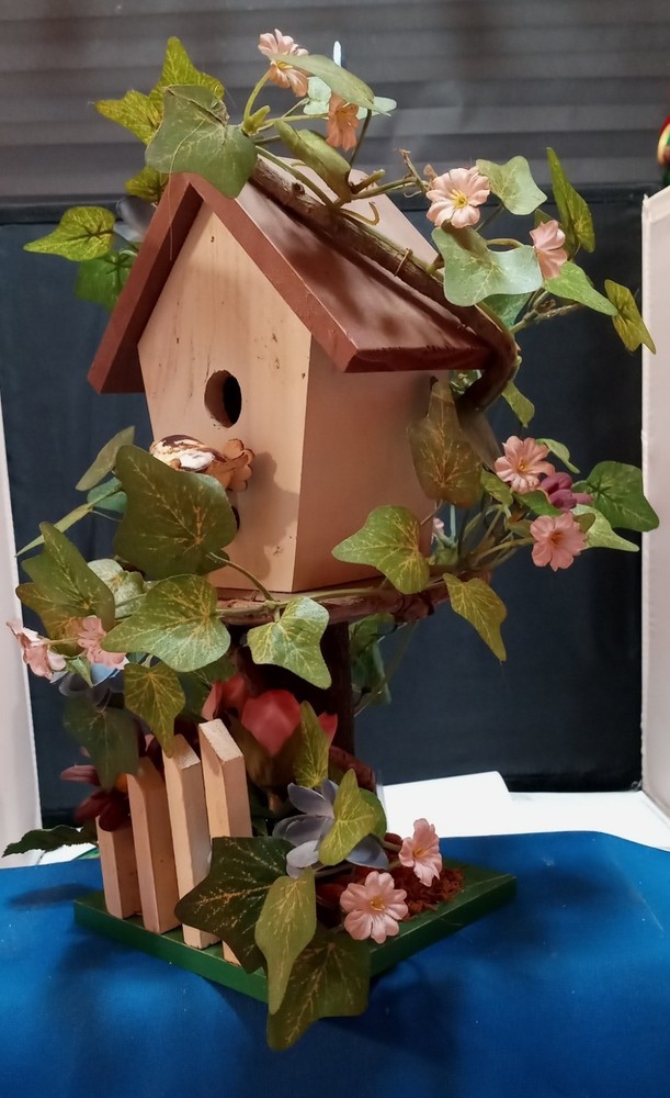 VINE COVERED BIRDHOUSE