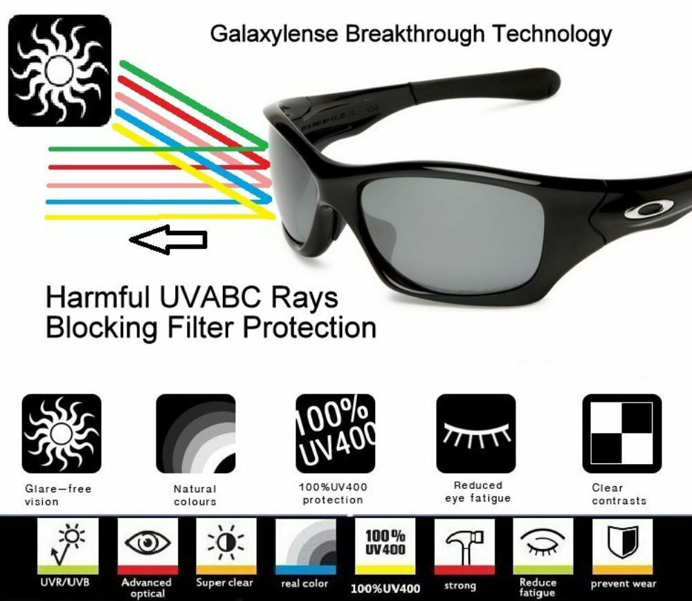 Galaxy Replacement Lenses For Oakley Deviation Sunglasses Black Polarized