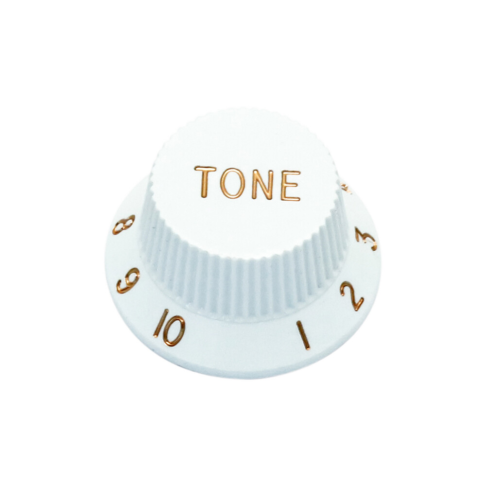 Guitar Speed Knobs 1 Volume 2 Tone Control Knobs for Fender Strat Electric White