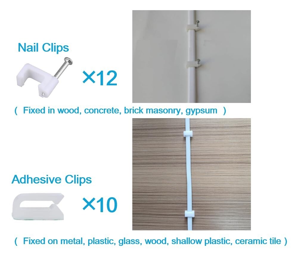 2Pack 20FT Waterproof Micro USB Power Extension Cable for Security Cameras