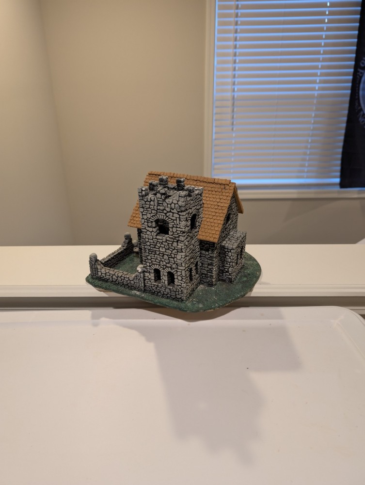 Custom Built Stone Keep - Miniature Wargaming, Terrain, Scenery, DND, Display