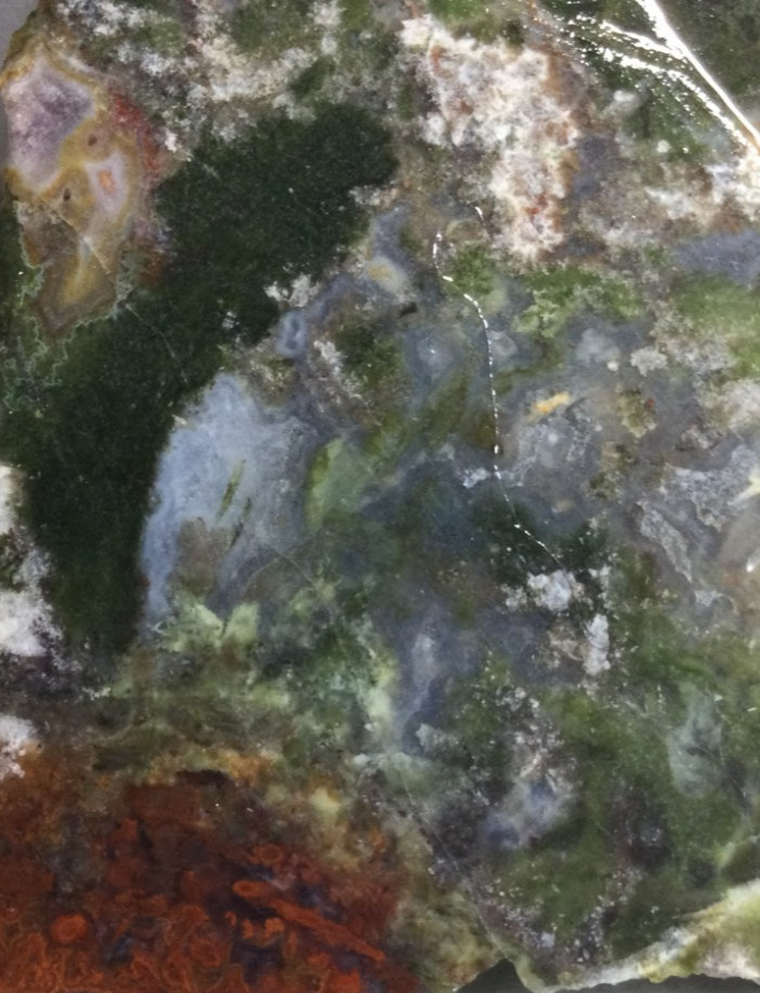 Red Lightning Agate rough slab for cabbing #RLA-005