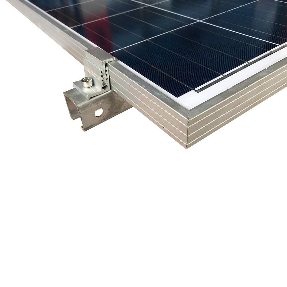 Solar Panel Assembly Mounting Z Bracket Kits 4 Units Adjustable