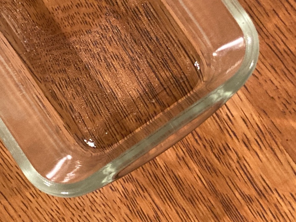 Vintage Clear Glass Loaf Pan