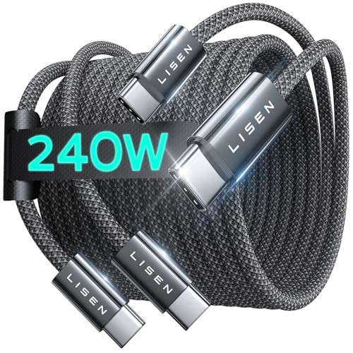 FastCharge 240W USB C to USB C Cable, 6.6ft