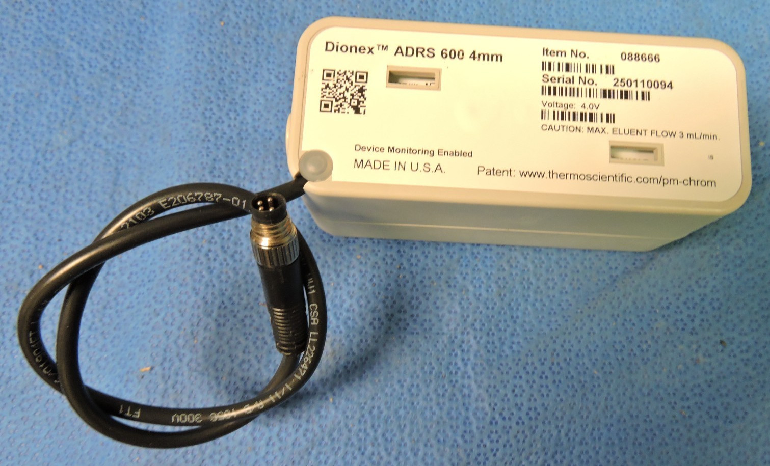 Thermo 088666 Dionex DRS 600 ADRS 4mm Dynamically Regenerated Suppressor/ TESTED