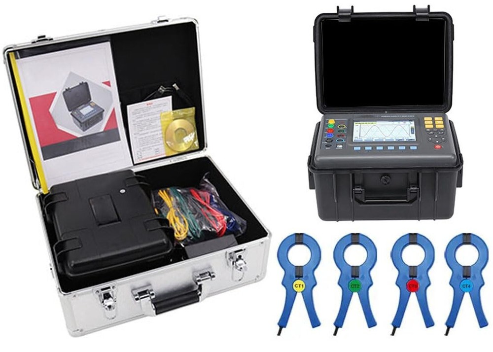 Three Phase Power Quality Analyzer Meter Energy Quality Analyzer With 1.0A~1000A