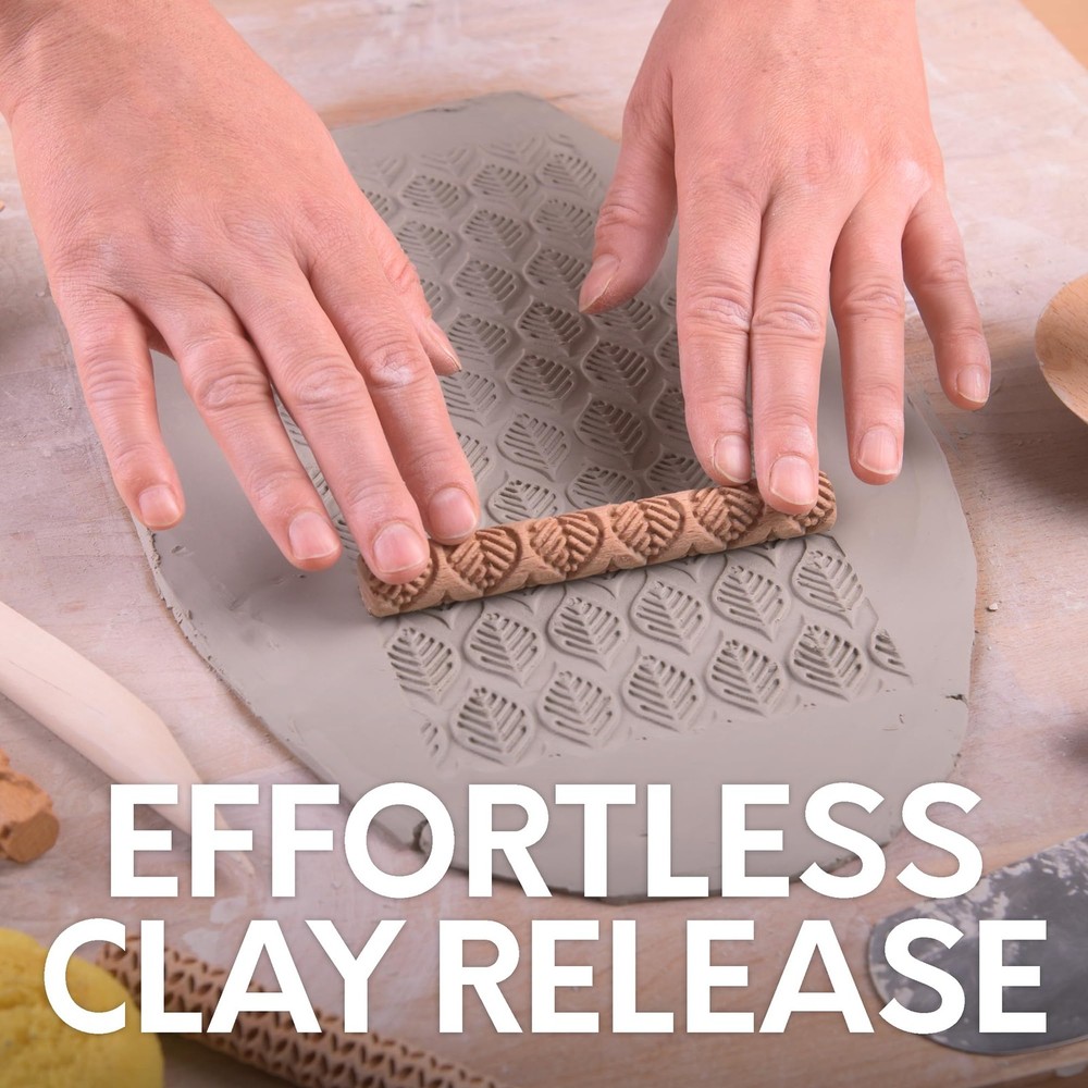Byllstore Clay Texture Rollers | 10-Pack | 5 5" x 0.65", | x 0.65"