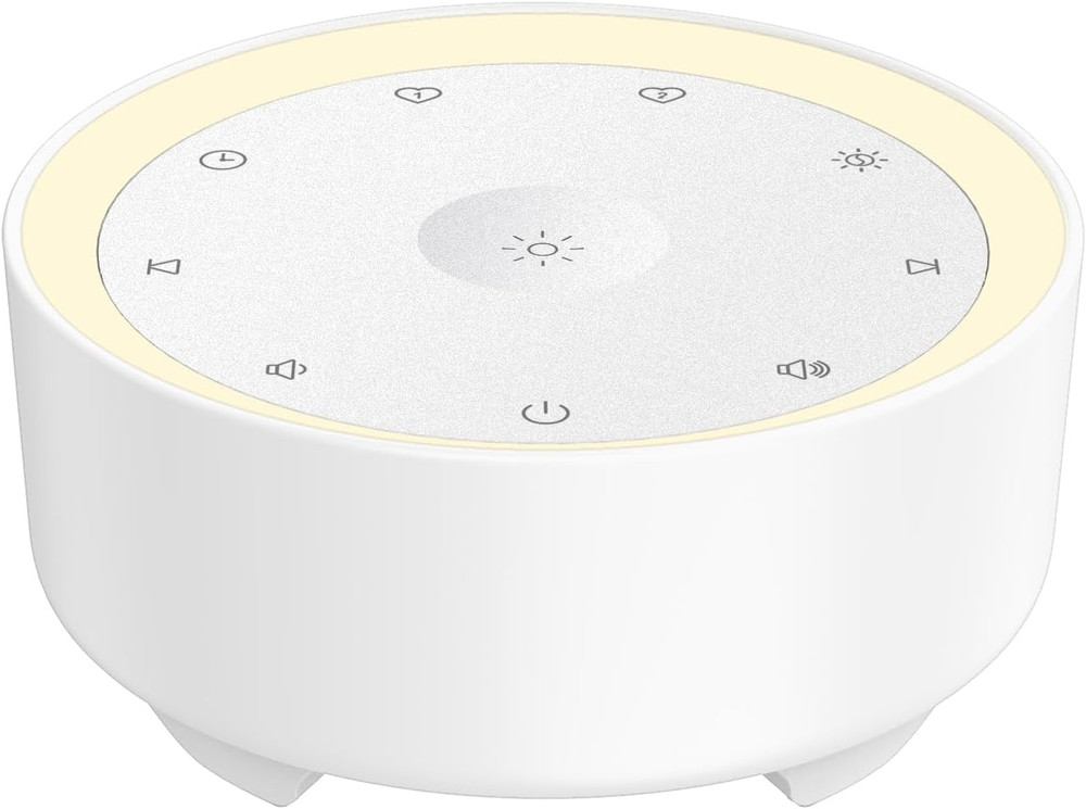 White Noise Machine | Center-Concave for Easy Blind-Touch Night Light | 21 Sooth
