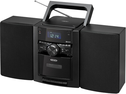 Jensen CD785 Bluetooth Music System CD Cassette AM/FM (Black) [New Speaker] Bl