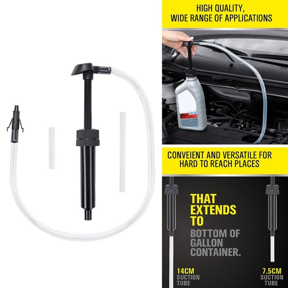 Portable Fluid Extractor Transfer Hand Pump Siphon Suction