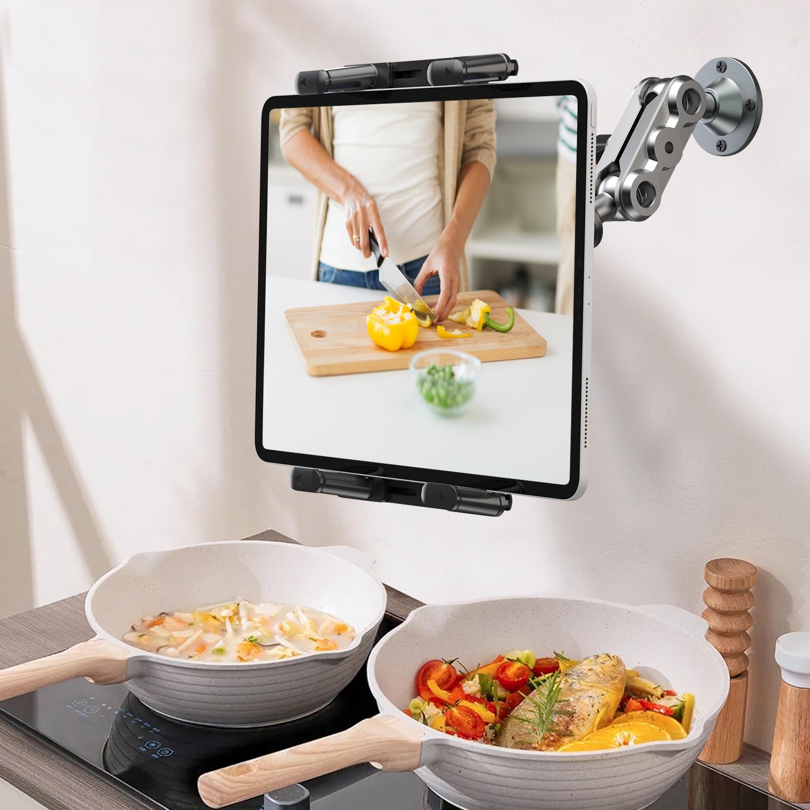 Tablet Mount for Truck Heavy Duty Drill Base Phone Holder for Car Dashboard Wall