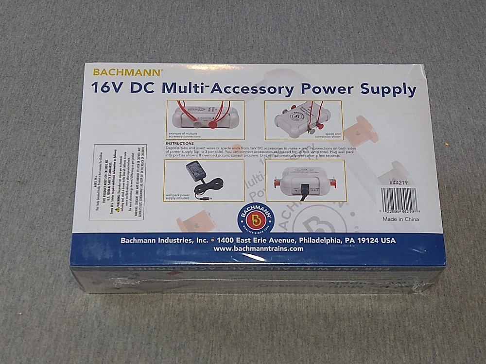 Bachmann All Scale 16V DC Multi-Accessory Power Supply ~ TS