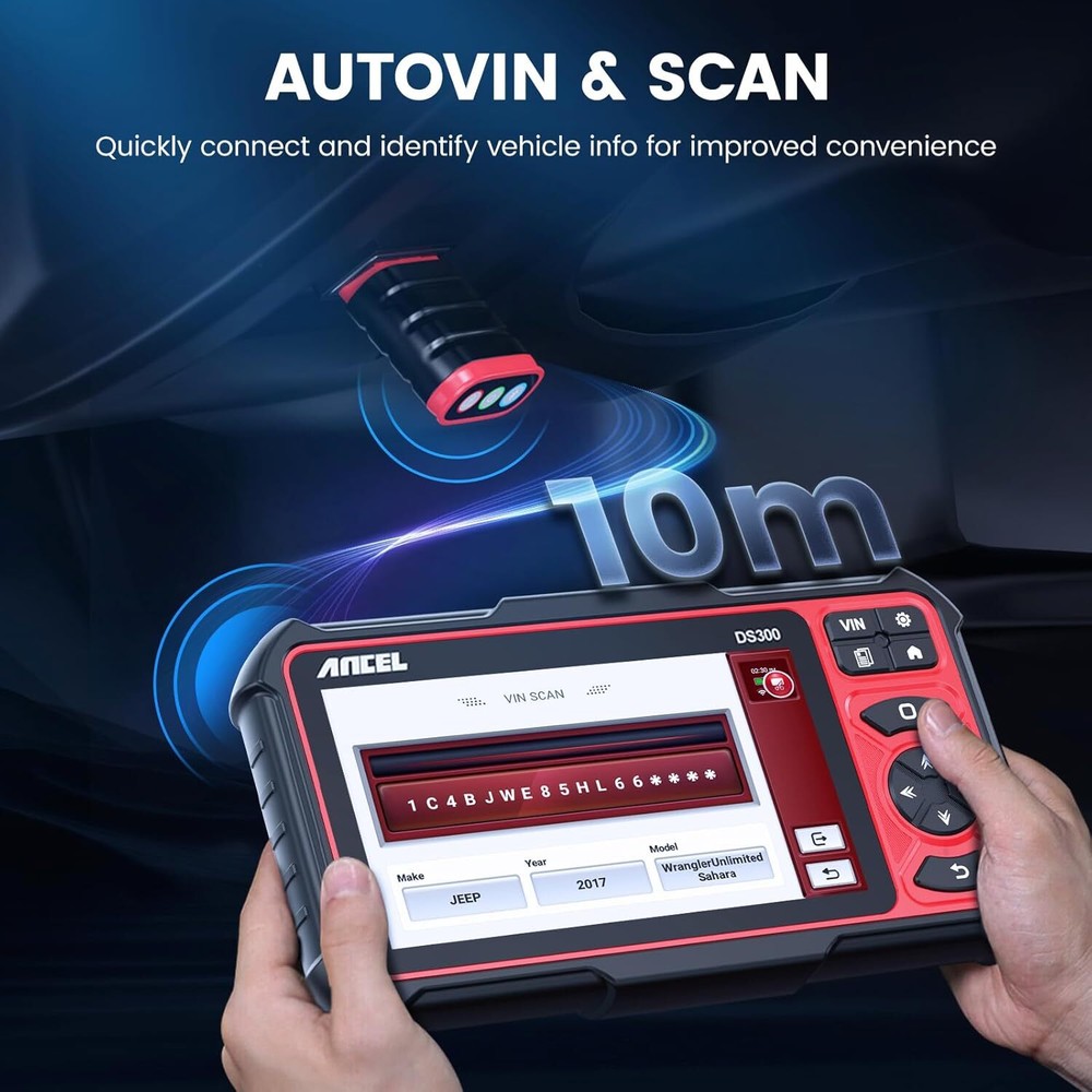 ANCEL DS300 Car All System OBD2 Scanner Bidirectional Diagnostic Tool ECU Coding