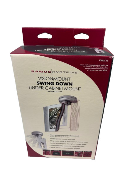Sanus VMUC1s, Visionmount Swing Down Under Cabinet Mount - New!
