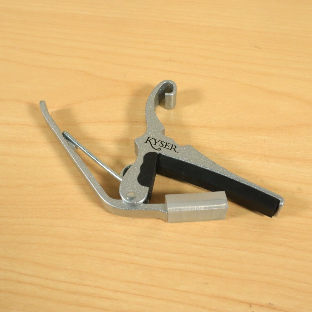 Kyser Quick-Change Capo – 6 For Acoustics String Silver Guitar