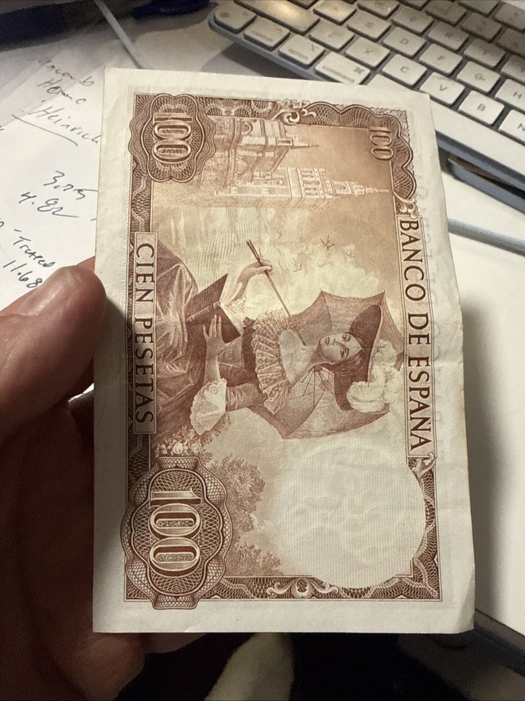 Spain- 100 Pesetas- 1965