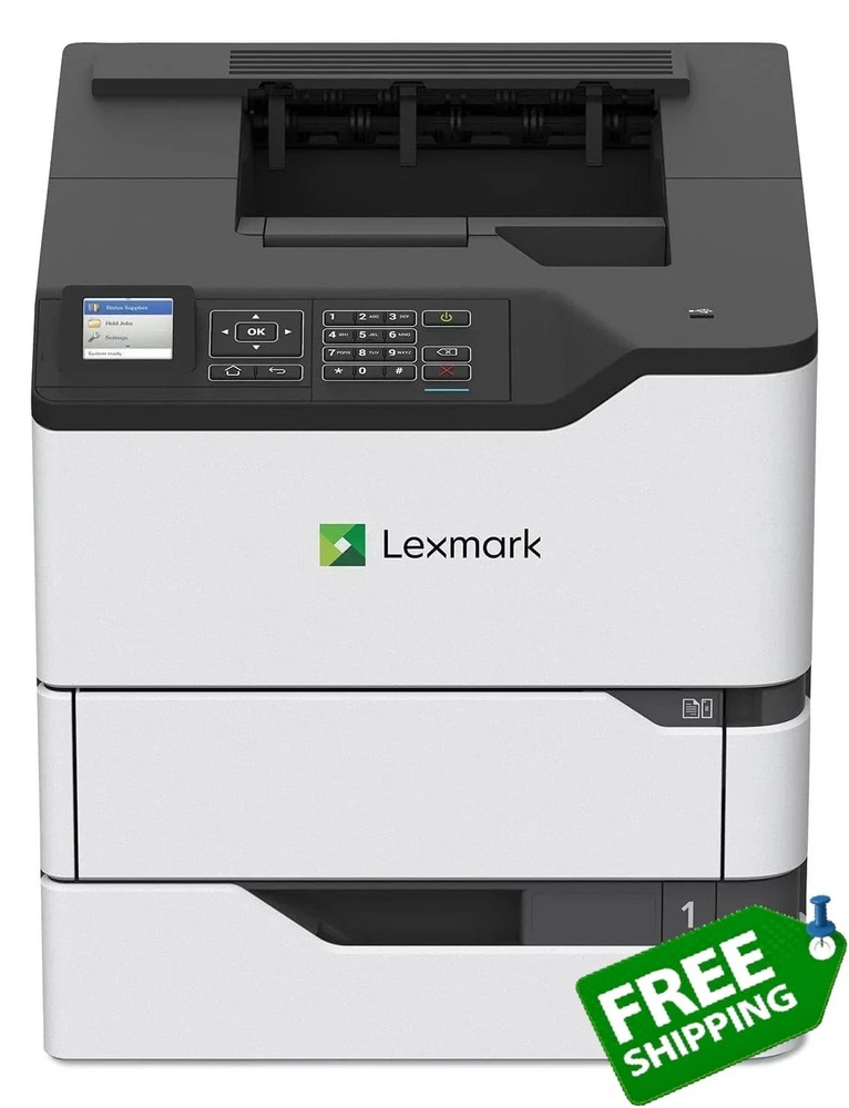 Lexmark MS821dn Duplex Monochrome Laser Printer, Large Workgroup, 50k Page/Month