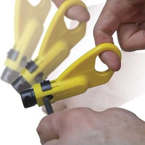Klein Tools 80151 Coax Cable Compression Crimper and Stripper Set with Yellow