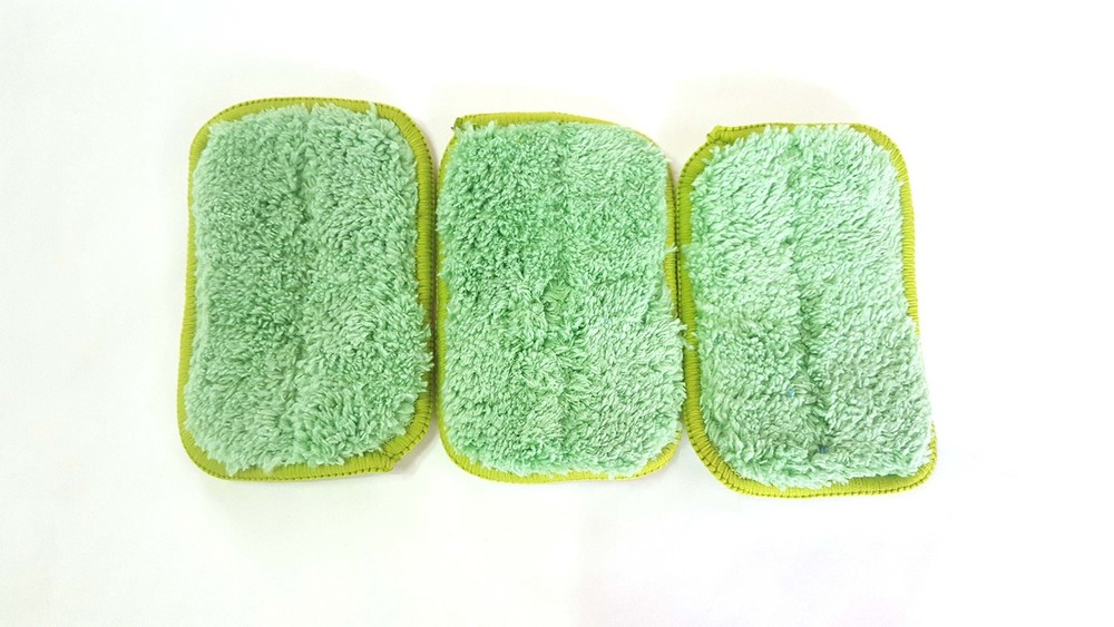 Microfiber Pad for Eraser Refill 3 Pk Green Medium