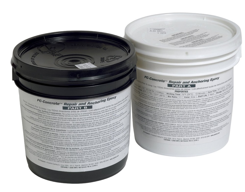 PC-Concrete Epoxy Paste for Crack Filling - Gray, 102 oz