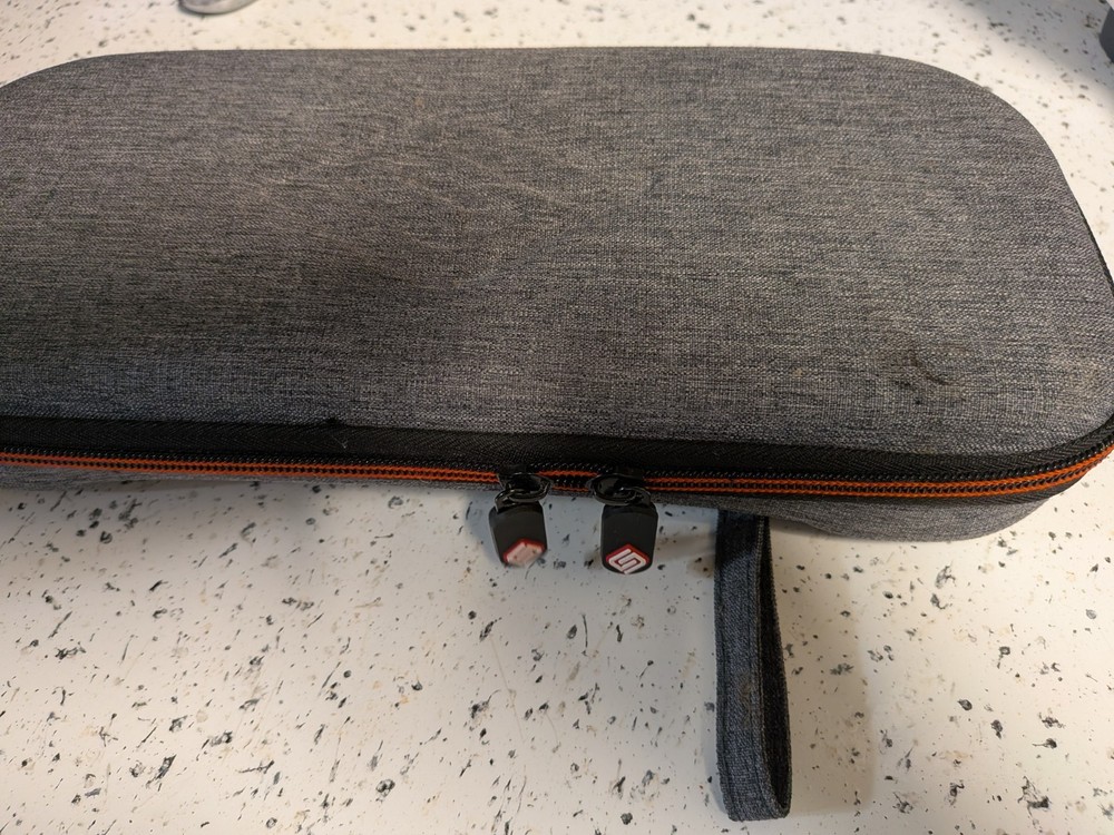 Nintendo Switch V1 Handheld Bundle - Satisfye ZenGrip Pro, Case, Gray Joycons