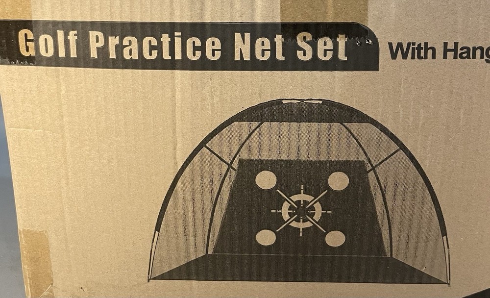 Golf Practice Net With Hanging Target New In Box